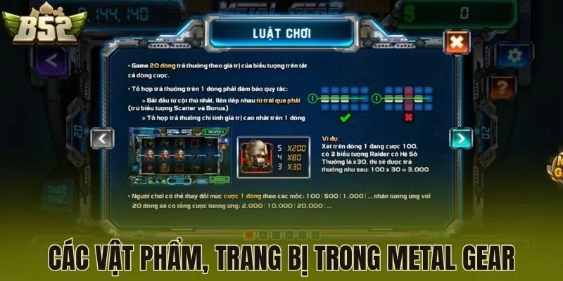 Các vật phẩm, trang bị trong Metal Gear