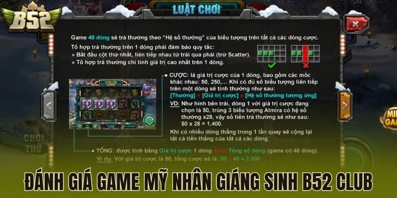 Đánh giá game Mỹ Nhân Giáng Sinh B52 Club