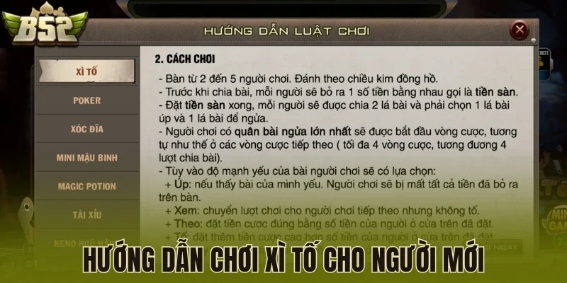 Hướng dẫn chơi Xì tố cho người mới