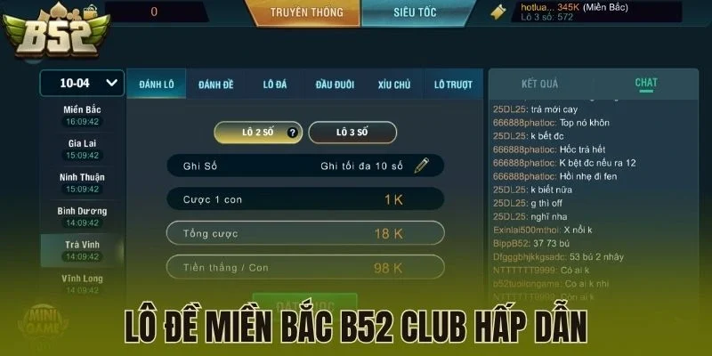 Lô đề miền bắc B52 Club hấp dẫn
