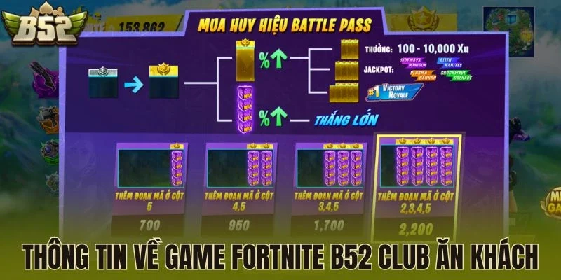 Thông tin về game Fortnite B52 Club ăn khách