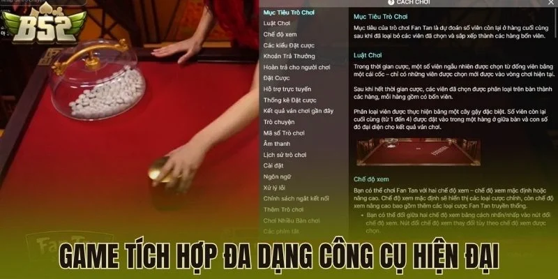 Game tích hợp đa dạng công cụ hiện đại