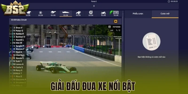 Giải đấu đua xe nổi bật