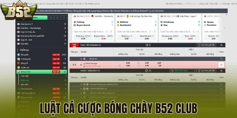 Luật cá cược bóng chày B52 Club