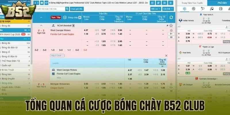 Tổng quan cá cược bóng chày B52 Club